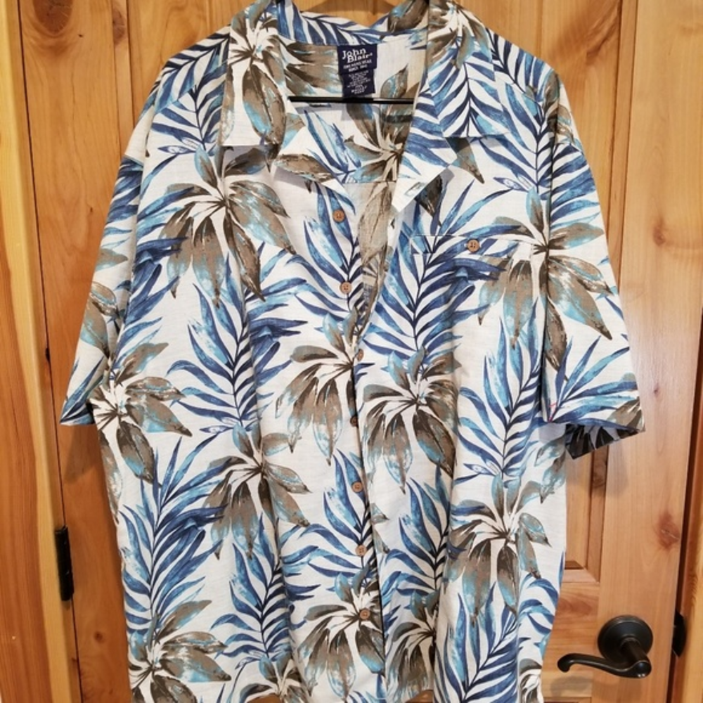 John Blair 2XL‎ Hawaiian Blue Floral